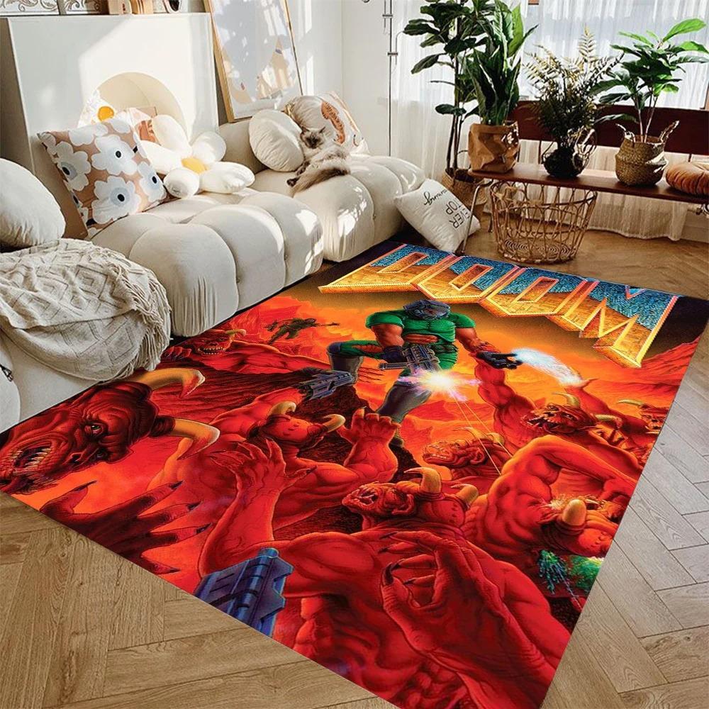 

Doom Album Cover Rug, Hip-Hop Album Cover Decoration MF DOOM Hip-hop Band Music Decorative Rug Modern Home Popular Carpet 40x60cm