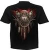 Spiral Cry Of The Wolf (Unisex Black Short Sleeve TShirts) Small