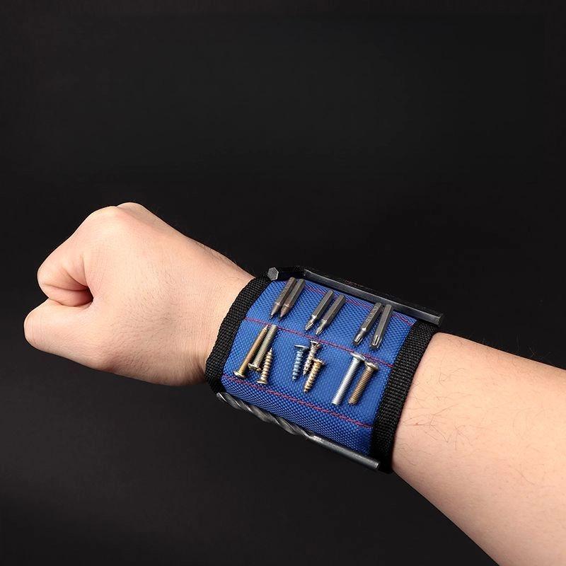 

Магнитный браслет на запястье для винтов и аппаратных инструментов Отвертка Магнитный браслет
