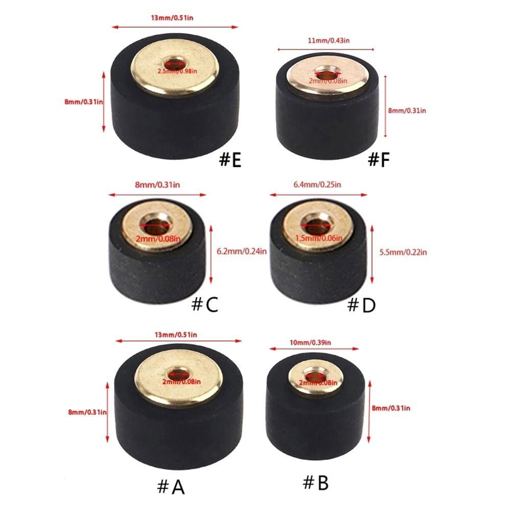 1Pcs Rubber Cassette Deck Pinch Roller Stereo Drive Wheel Part  Radio Equipment Use