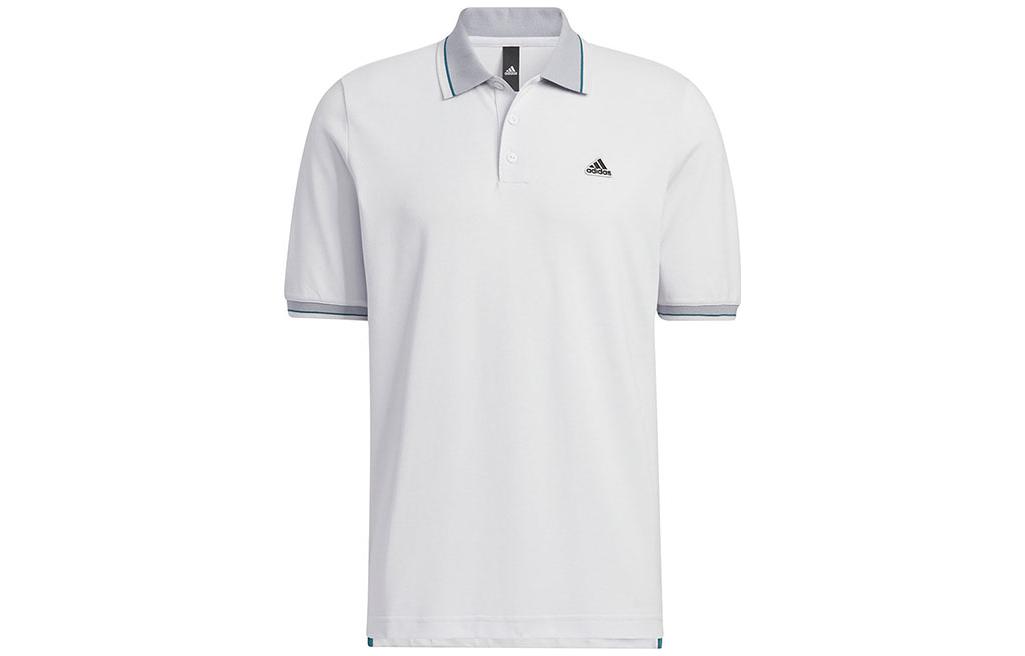 Adidas Polo Shirts Men s White Polo Collar Moderate Straight Fit HS4391 S