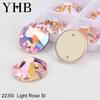 YHB Top Quality XIRIUS Glass Crystal AB Moonlight Sewing Stones Flatback Sew on Rhinestones For Garment Clothes Bags