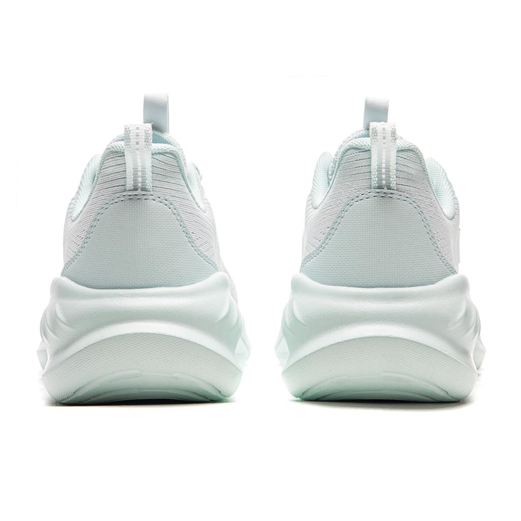 Lining Light Breeze V2 Soft Rebound Casual Running Shoes Women Sneakers White Blue ARSW116-1