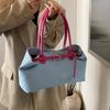 Denim bag women's new casual versatile fashion popular shoulder bag large capacity commuter tote bag
