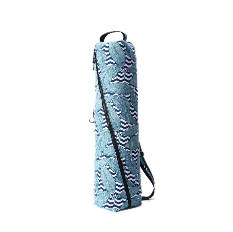 Multifunctional Waterproof Canvas Yoga Bag for Women, Printed Sports Bag, Professional Yoga Mat Bag (Yoga mat not including)