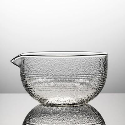 MiniMood Matcha Tea 500ml Transparent Traditional Craft Perfect for Tea Tea and Japanese Style Bowl, Heat-Resistant Glass, 12.2cm Diameter, Capacity,