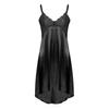 Men's Sheer Lace Patchwork Satin Nightdress Sissy Crossdress Lingerie Nightwear Pajamas