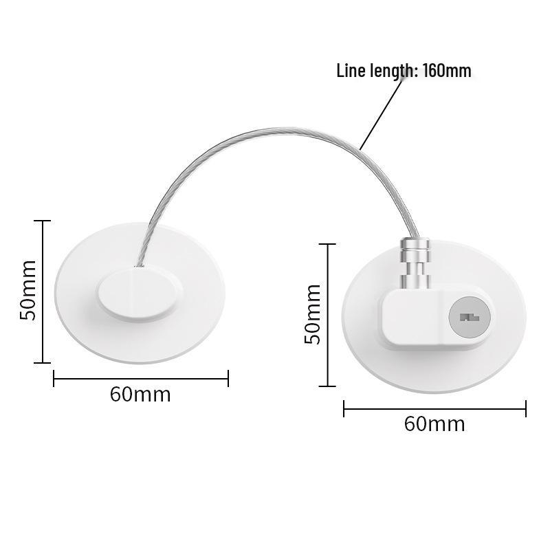 Child Safety Combination Lock for Windows and Refrigerators
