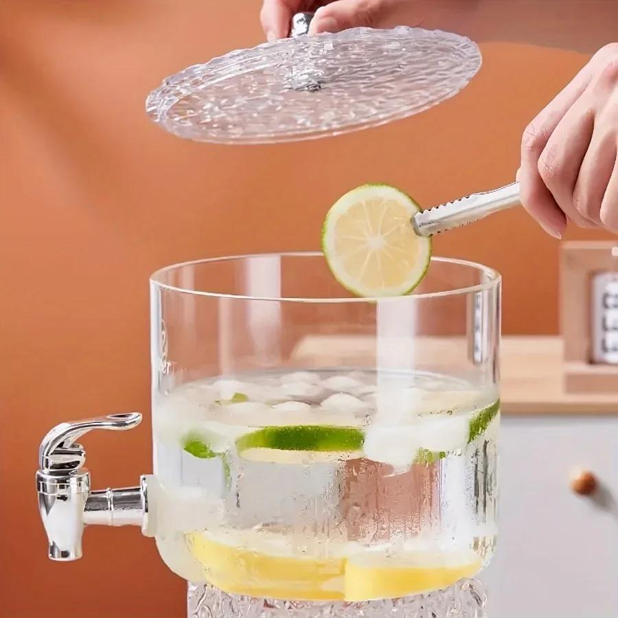 Water Kettle Large Capacity Refrigerator Glass water bottle Water with Faucet Heat-resistant Cold Resistant Kitchen Utensils