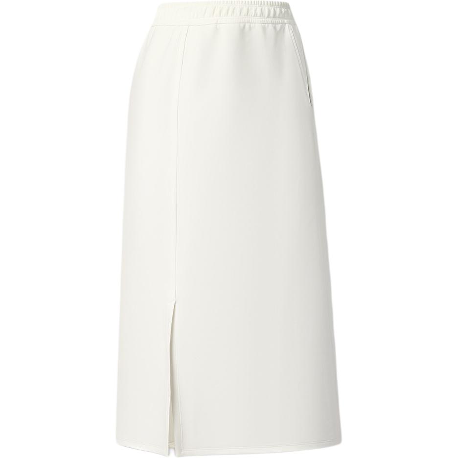 Fila Fitness FW25 Knitted Solid Color Fashion Versatile Sports Casual Long Skirt Women Skirts A11W541301F-GY