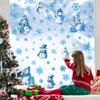 Jul Snöflinga Snögubbe Väggdekaler Julglasfönster Vardagsrum Heminredning Tapetkonst Avtagbar Nyårsdekal