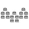 15pcs 25mm Webbing Plastic Belt Buckles Backpack Fastener Buckle