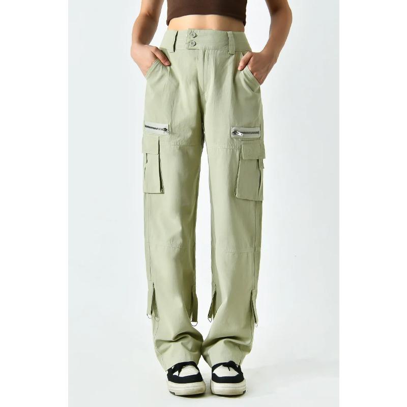 Women's Spring Autumn European American Fashion Classic Street Trend Daily Retro French Wide Leg Work Pants