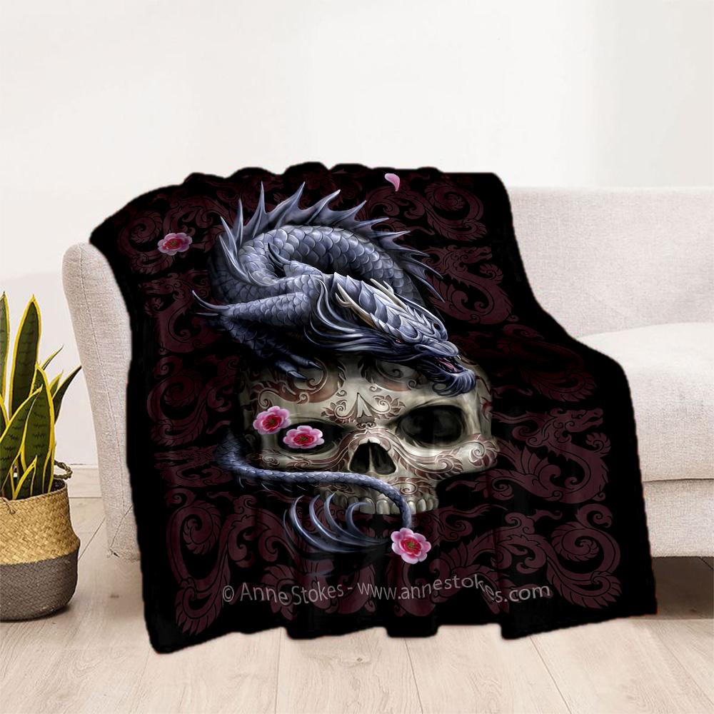 Gothic Style Blanket Durable Comfort Suitable for Picnics Office Bed All-Season Use Warmthful Decor Gift for Travel Home Birthdays