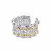 French Vintage Bratich Lace Open Ring Fashion Two-Color Italian High-End Hollow Celebrity Ring