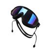 Moonlove Adult Swimming Goggles with Integrated Electroplated Wide Field of Clear UV Adjustable Suitable for Competitive and Black and for Men and
