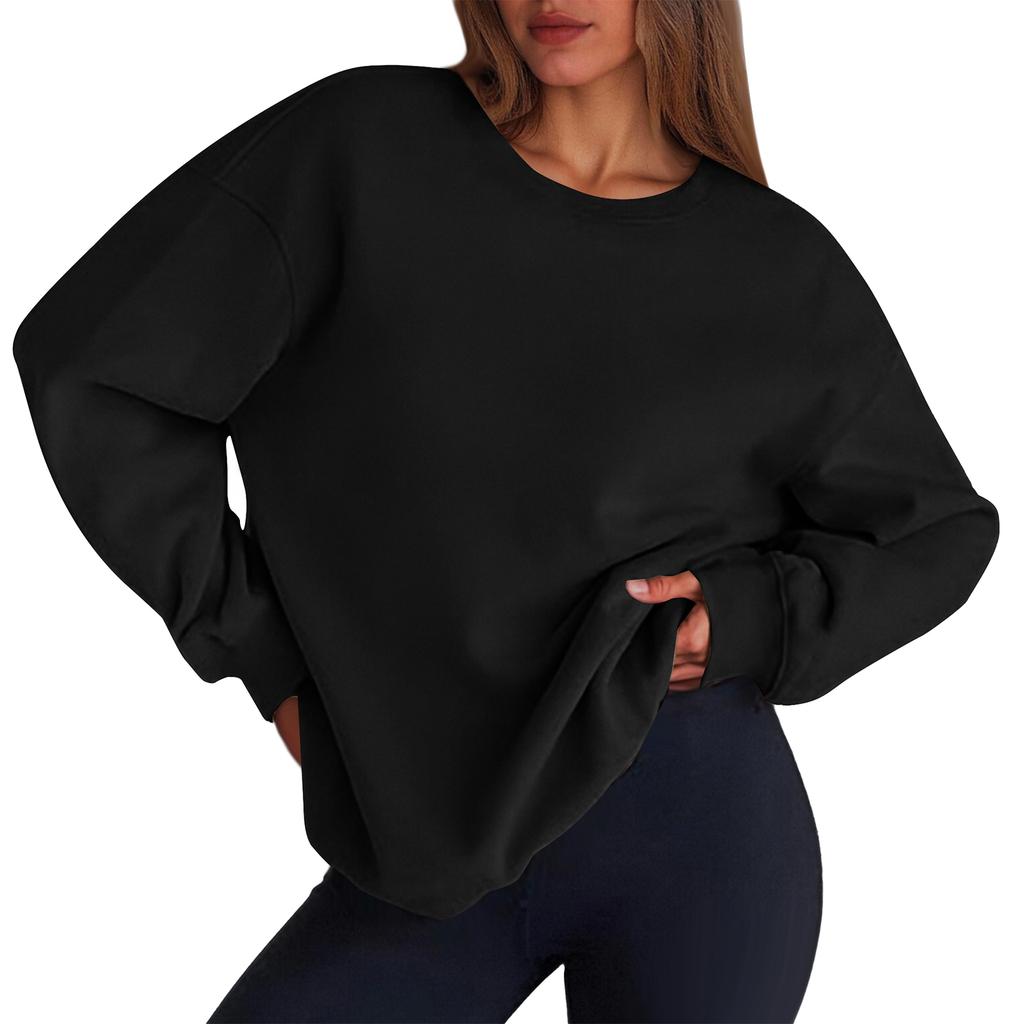 Women's Solid-color Fashionable Long-sleeved Top