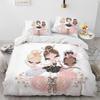 Girls Ballet Dance Duvet Cover Three-Piece Bedding 3D Printed Sheet Quilt Cover Pillowcase