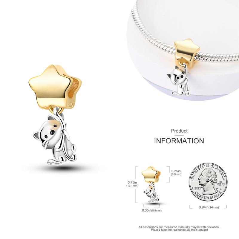 Charms Copper Beads For Women Fit Original Bracelet Animals Diy Pendants Jewelry