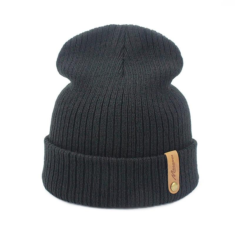 Warm Lined Winter Hat Unisex Stretchy Knitted Hat Cold Weather Warm Hat for Running or Casual Wear