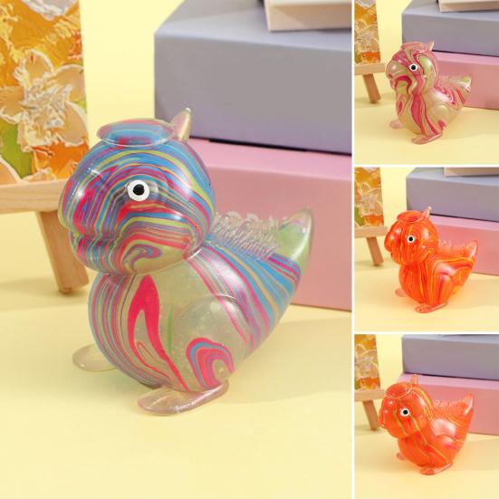 Dinosaur Squeeze Toy Slow-Rising TPR Fidget for Stress Relief Cute Soft Decompression Gadget for Students Adults