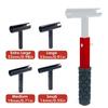 Door Hinge Wrench Kit Door Hinge Adjustment Tool 14/19/23/25mm Precision Tool Set With Replacement Hinge Wrench Heads