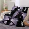 1pc Kpop Demon Hunters Rumi Mira and Zoey print blanket soft bedding sofa bedroom home decor fan goods q117