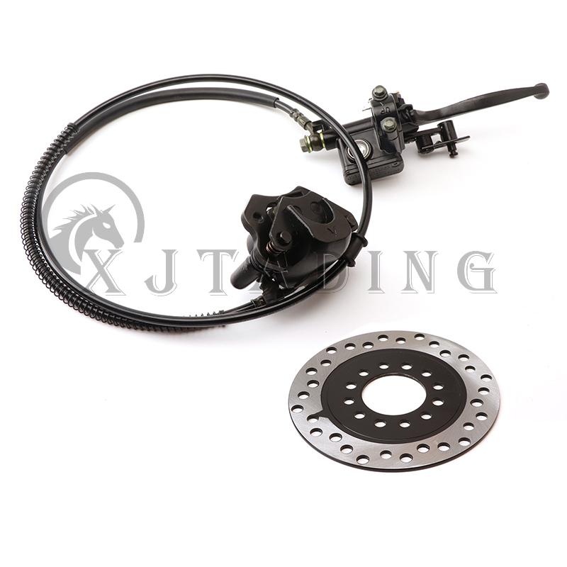 Vordere/Hintere Hydraulische Scheibenbremszange Hauptzylinder Baugruppe Mit Bremsscheibe Für DIY 50cc-250cc ATV Go-Kart Buggy Quad Bike