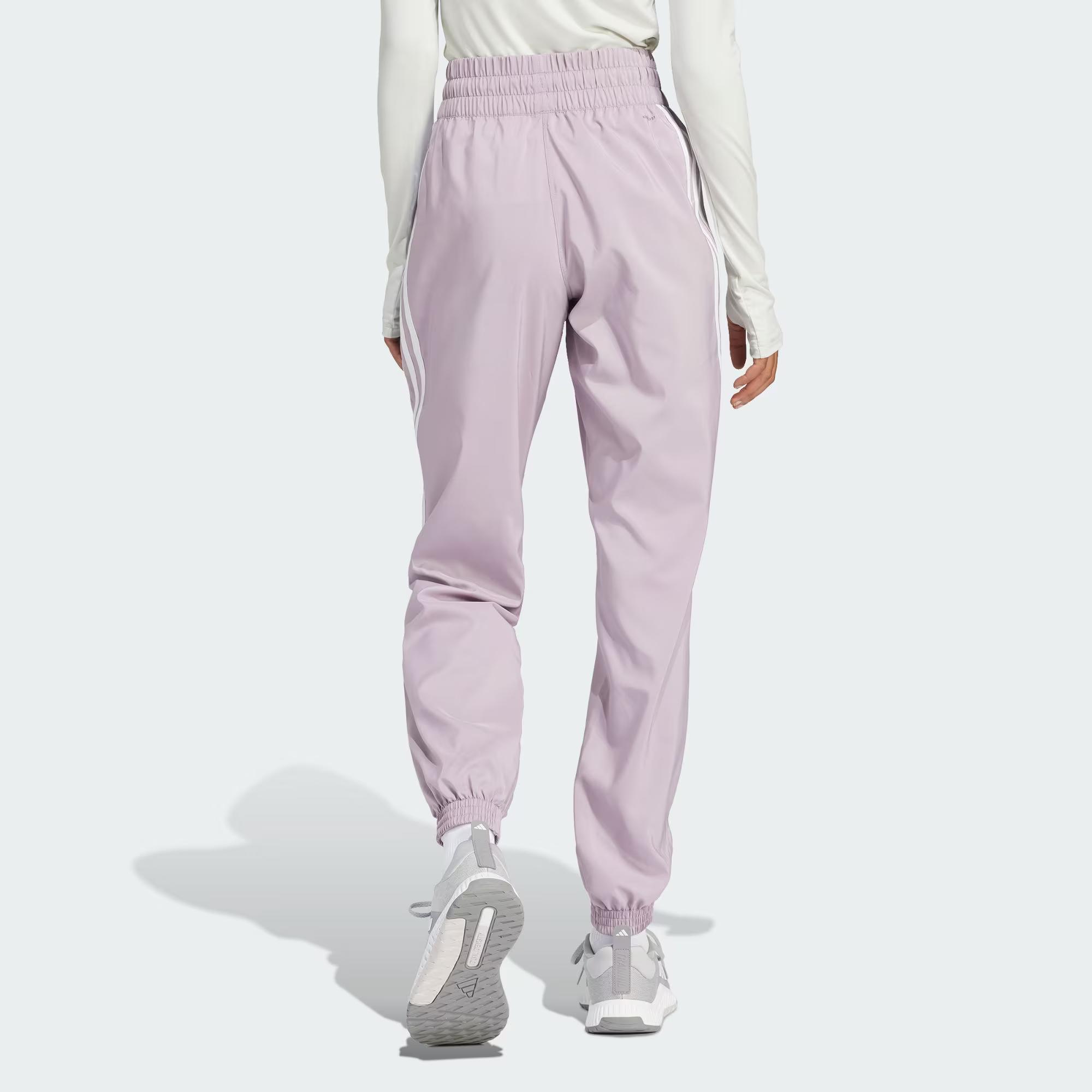 

Новые тканые брюки Adidas Train Icons, спортивные брюки, женские, серые, фиолетовые, IS8069 XL