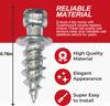 VKKM 120-Piece Double-Headed Wall Screw Anchors - #14 X 0.7 Inch, Holds Up To 30 Lbs, Perfect for Drywall and Masonry