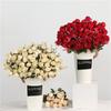 Rose Bouquet Artificial Flowers With Realistic Fabric For Living Room Decor And Wedding Centerpieces