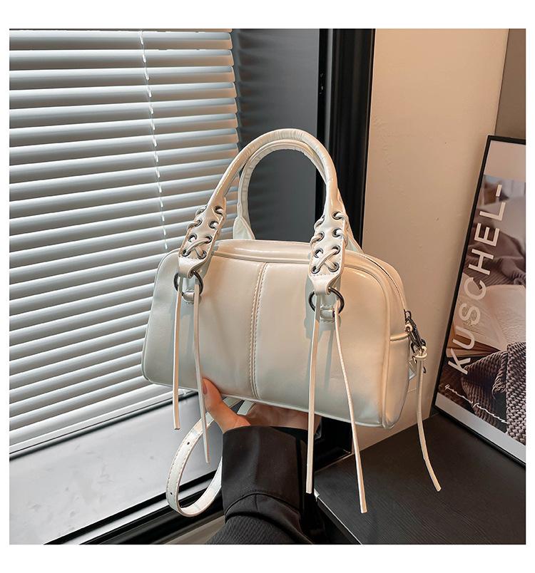 Mode Boston Handtasche Damen 2025 neue Retro Umhängetasche vielseitige Messenger Bag kleine quadratische Tasche