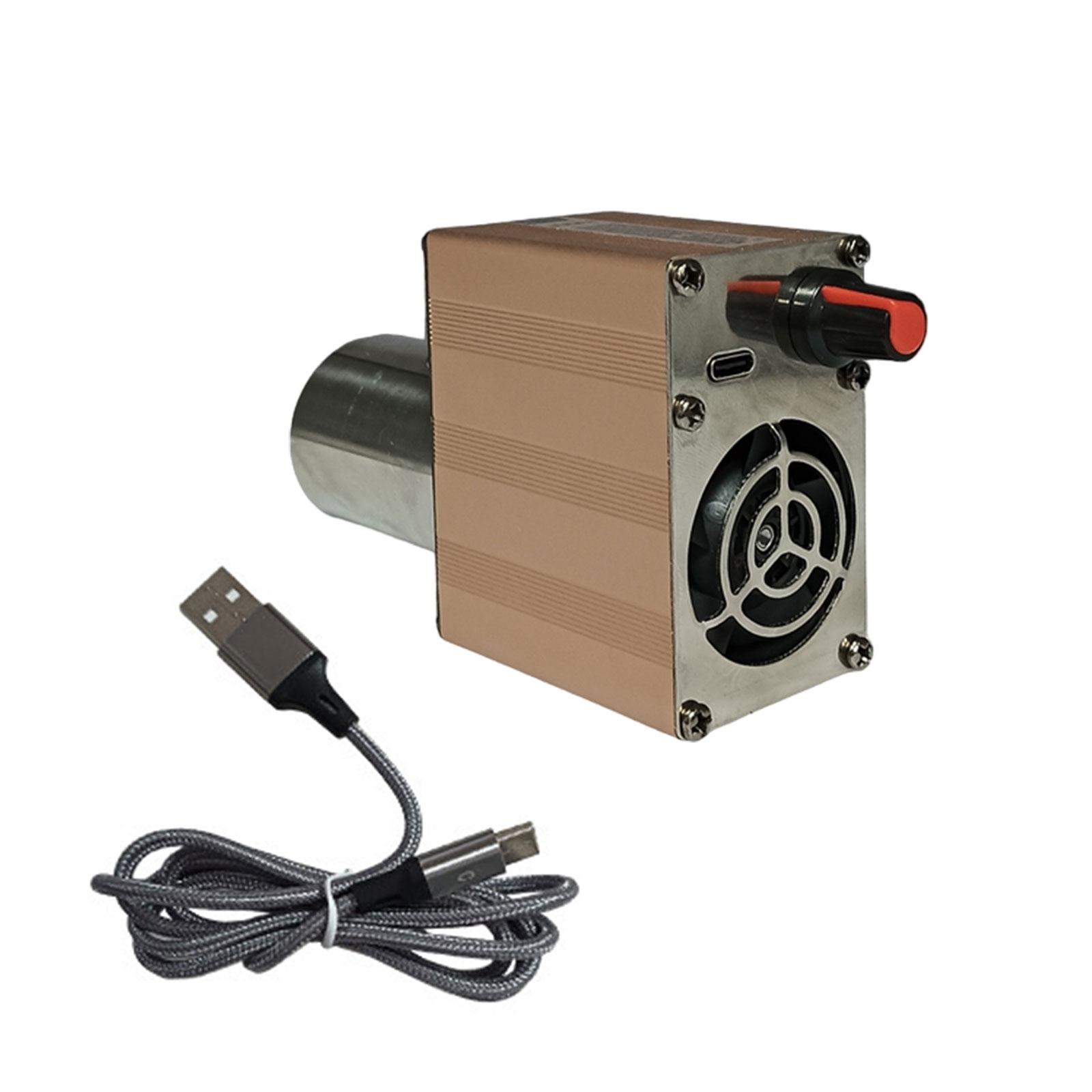 

Barbecue Air Blower Portable Handheld Electric BBQ Cooking Fan Air Blower Fire Bellows Tool for Outdoor Camping A золотий