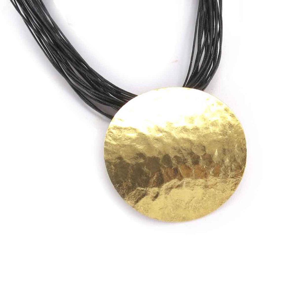 Les Trésors De Lily [J6097] – Designer-Halskette „Cléopatra“ aus Schwarzgold