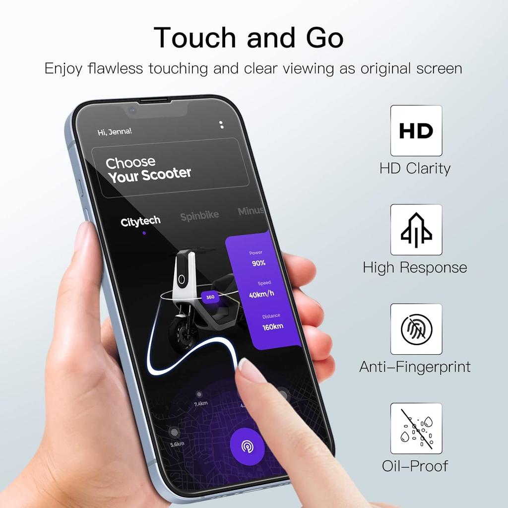 3PCS 9H Tempered Glass Screen Protector for iPhone 16E 16 E 15 Pro Max 14 Plus 13 Mini 12 11 X XS XR SE 2022 2020 7 8 Phone Protection Protective Film