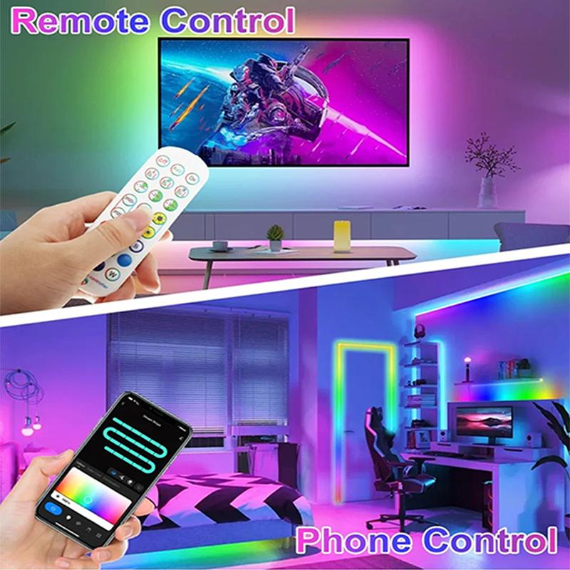 TUYA WIFI Controller Smart 24Keys Remote Control Magic Color RGBIC LED Strip Controller Bluetooth Dream Color Alexa Google Home