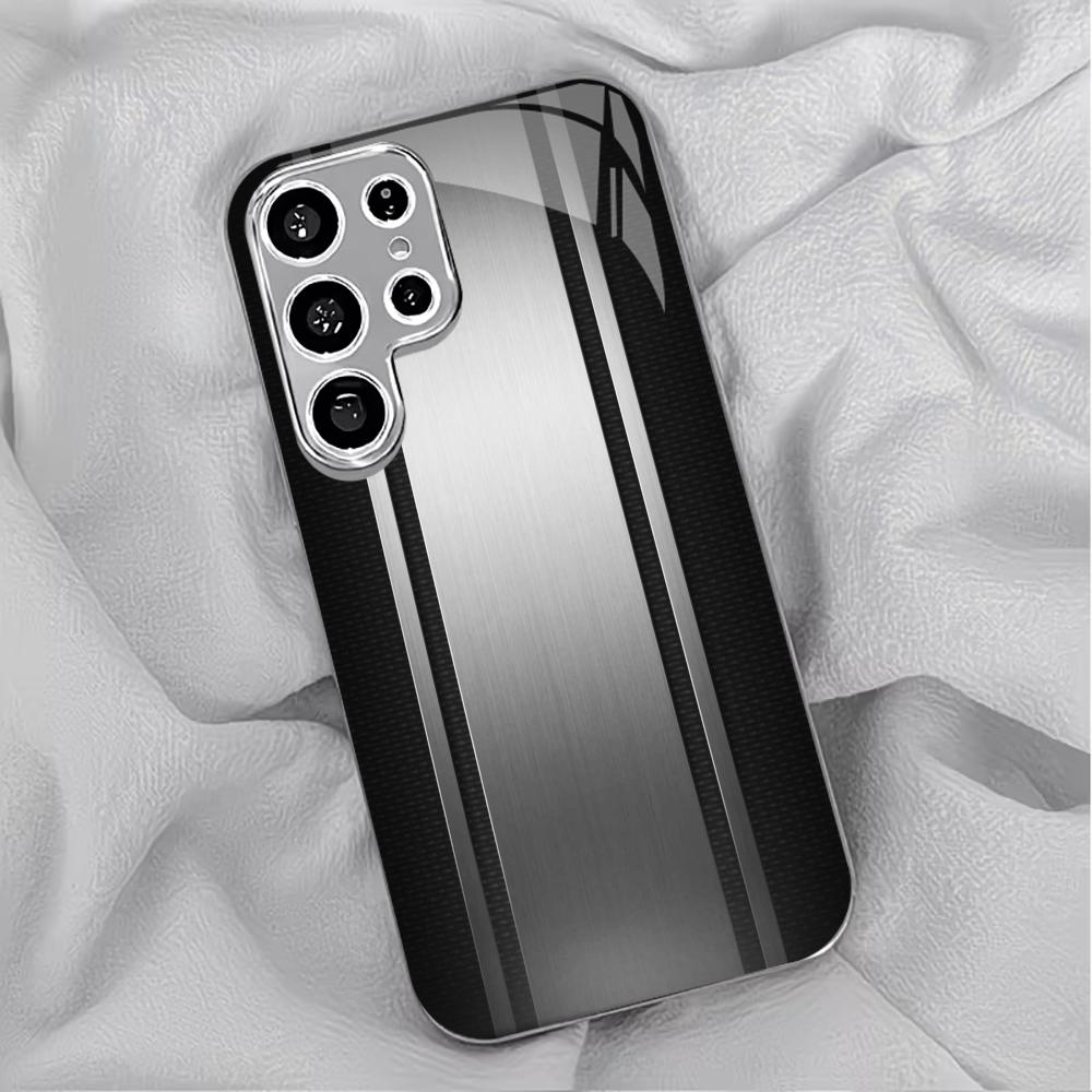 PhoneCase Atmosphere Simplicity High-end Electroplating Glass PhoneCase for Samsung Galaxy S26 S25 S24 S23 S22 S21 FE,Ultra,Plus