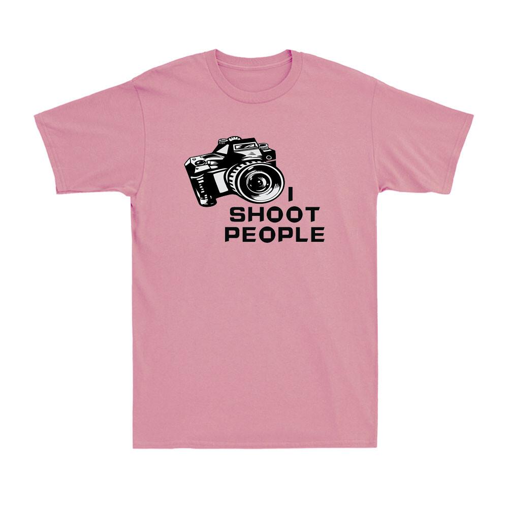 I Shoot People Camera DSLR Photography Photographer Novelty Unisexs TShirt