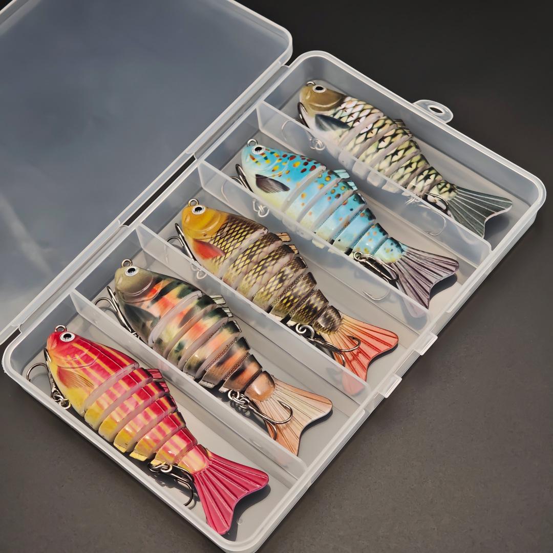 In-Stock 7-Section Multi-Jointed Fishing Lure Set for Micro Sea Fishing