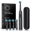 5-Speed Rotating Smart Electric Toothbrush with Soft Bristles and Waterproof Metal Shaft