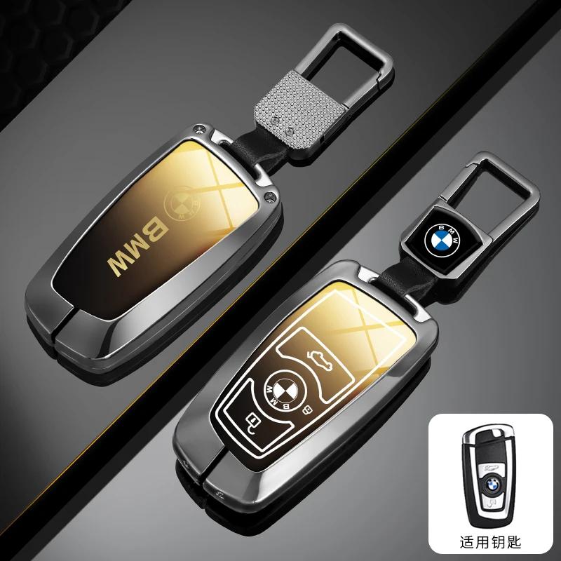 Car Sticker Hot 2025 Car Key Case Cover Shell Key Case Keychain Accessories for BMW 1 3 5 7 Series X1 X3 X4 F20 F30 F18 F25 M3 M