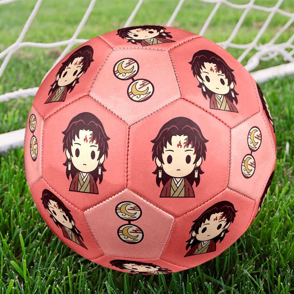 1pc Demon Slayer Kimetsu no Yaiba Soccer Ball Size 5 Indoor Soccer Ball Fashion Colorful Backyard Game - Great For Sports Fans Gift HE17