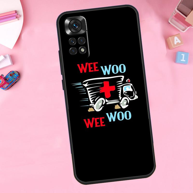 Ambulance EMS EMT Paramedic Phone Case For Xiaomi Redmi Note 11 10 9 8 12 Pro Turbo 9S 10S 11S 12S 9A 9C 10C 12C Cover