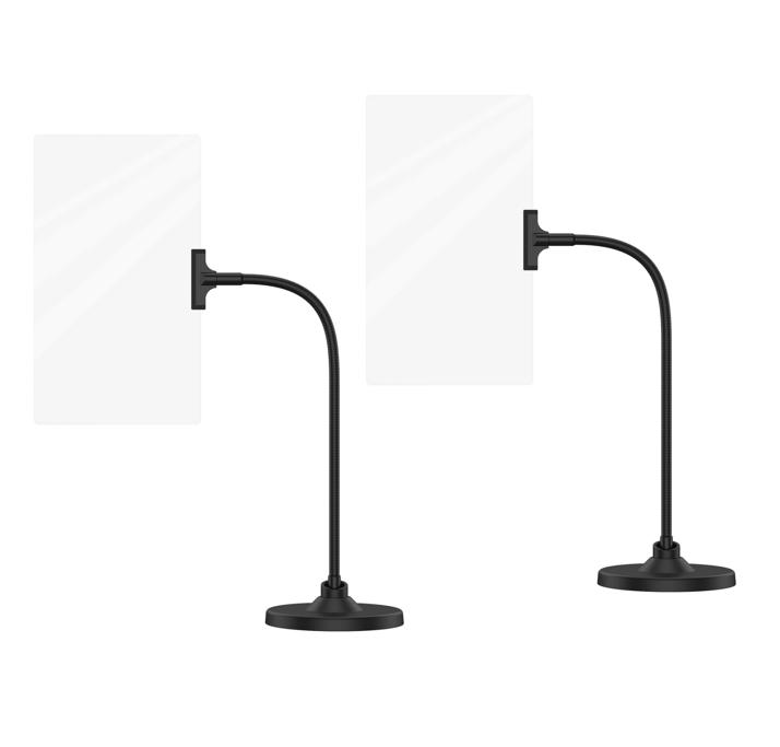 4X Lupe mit Ständer, 10"x6" Flexible Schwanenhalslupe, Große Seitenlupe zum Lesen von Kleingedrucktem