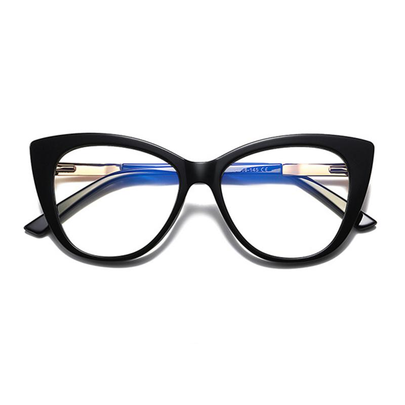 New Cat's Eye Glasses Frame Female Anti Blue Light Reading Glasses Finished Presbyopia Eyeglasses  Prescription Glass