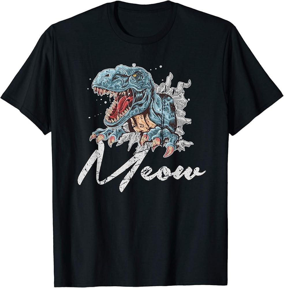 T-Rex with foreign language skills of a cat T-Shirt Unisex T-Shirt XL