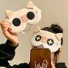 Soft Breathable Fabric Eye Mask Breathable Light Blocking Eye Cover Cat Ear Eye Mask  Noon Break