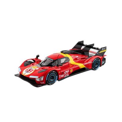 1/22 Ferrari 499P Le Mans Racing Car Alloy Model Car Toy Diecasts Metal Casting Sound and Light Car Toys for Children Vehicle