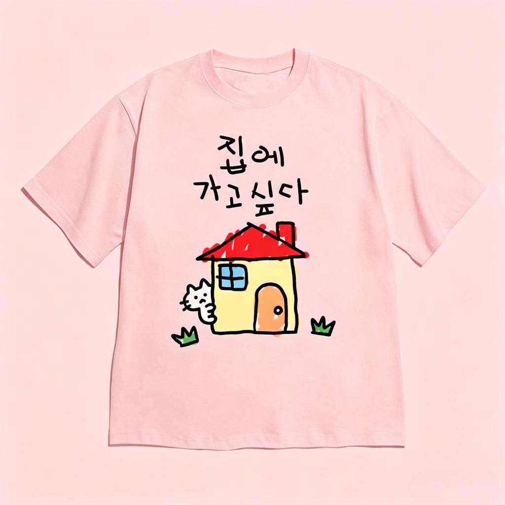 Korean Style Tshirt Shortsleeved Funny I Want To Go Home Quote Tee Cute Minimalist Casual Streetwear Top For Unisex And Unisex