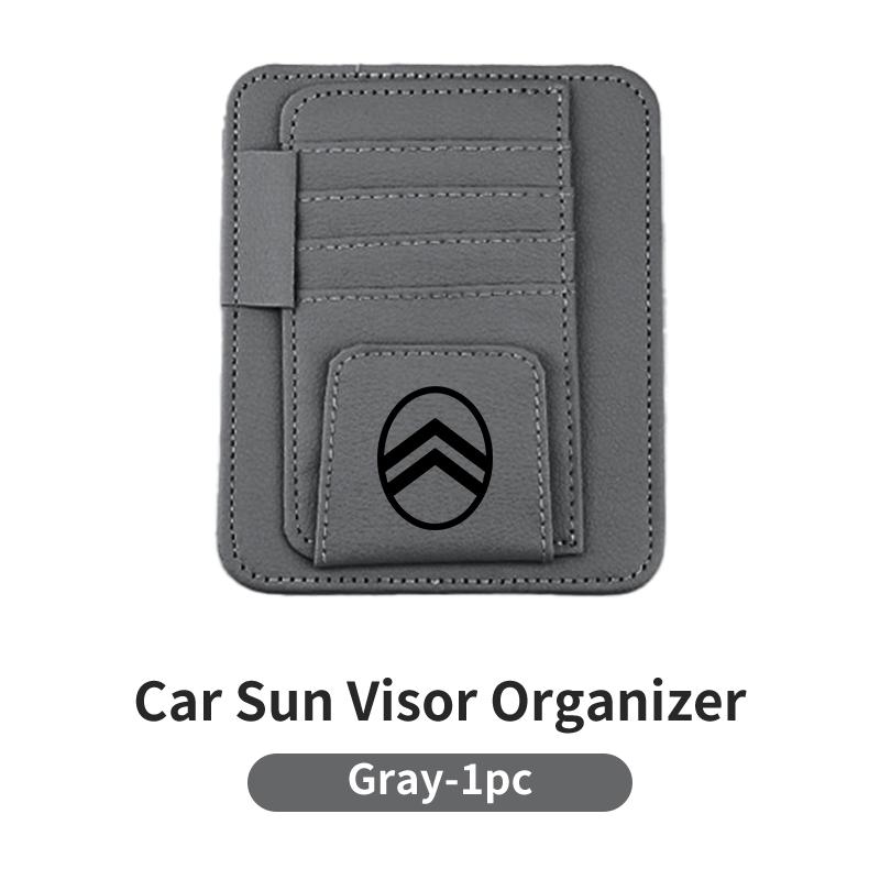 Car Sun Visor Card Holder Multifunctional For Citroen C4 C3 C5 C1 C2 Berlingo Celysee Cactus Picasso Aircross Saxo
